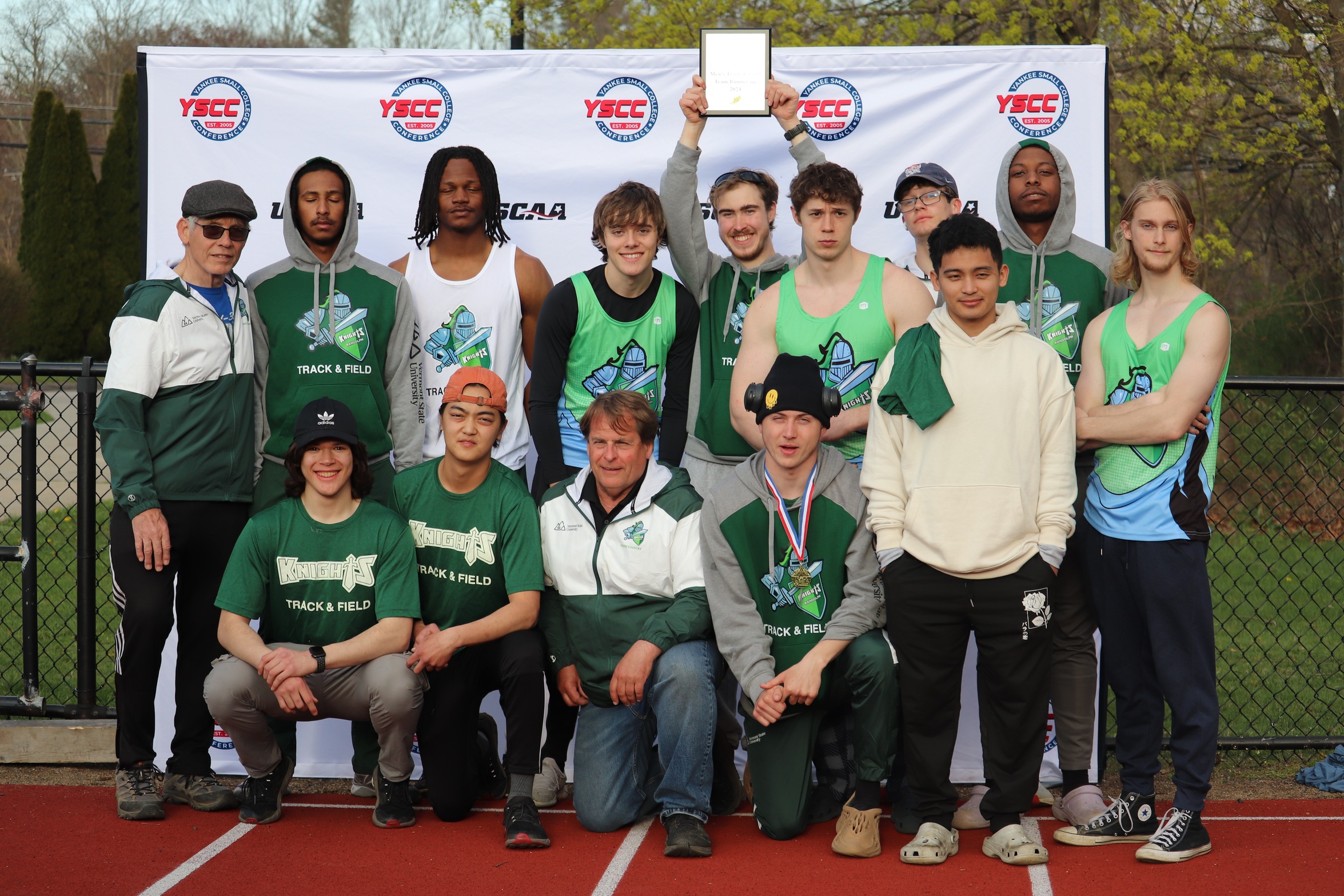 Knights Men's Track come out as runner up in YSCC Conference Championship